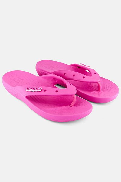 Crocs شبشب نسائي سهل الارتداء بشعار العلامة التجارية، وردي