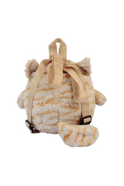 Glanart Rucsac drăguț de pluș pentru copii maro 25 cm (vârste 3-6)