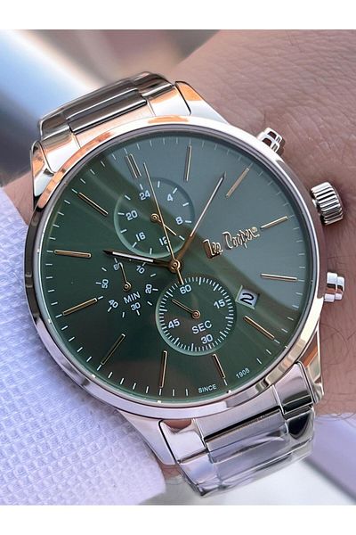 Lee Cooper Men's Watch Vs.Blkt.0145 - Steel Band, 3 Atm Water Resistant, Special Design