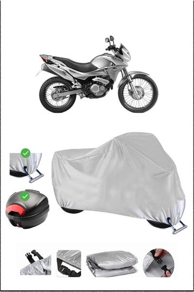 Breen Honda Nx4Falcon Rear Bag Lock Compatible Waterproof Motorcycle Tent-Gray