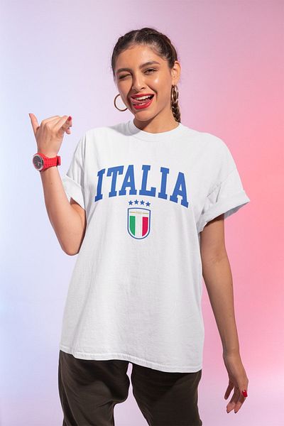 YOHO SPORT Tricou oversize imprimat Italia