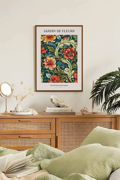 Artavessa Комплект за картини с кафява рамка от истинско дърво - Модел 8