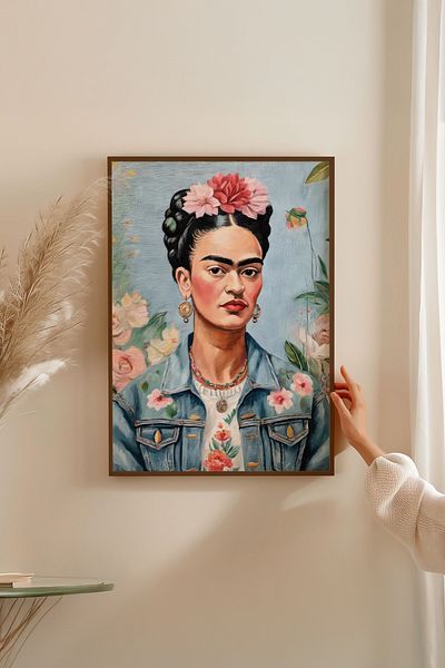 Artavessa Комплект за картини с кафява рамка от истинско дърво - Модел 11