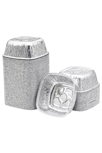 YOK YOK AMBALAJ Aluminum Ashura Dessert Bowl Rice Pudding Container 100 Pieces