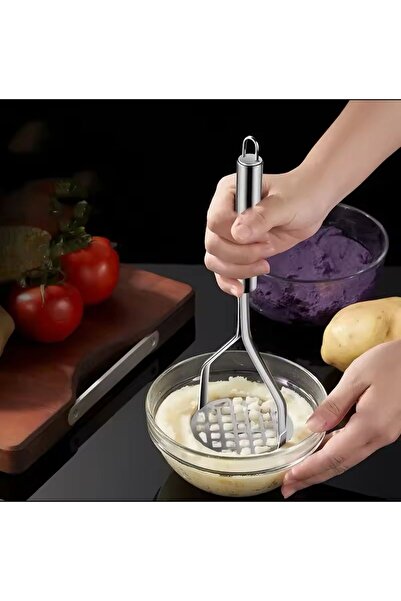 AKDAG HOME Patates Ezici Lüks Paslanmaz Metal Patates Ezici | Patates Ezici Püre Yapıcı çeyizlik