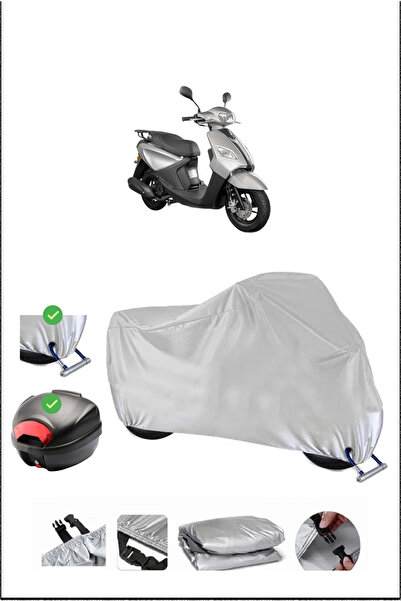 Breen APEC PS5 ARKA ÇANTA KİLİT UYUMLU SU GEÇİRMEZ MOTOSİKLET BRANDASI-GRİ