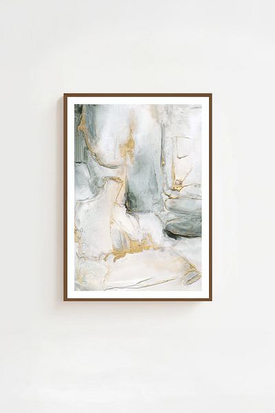 Artavessa Комплект за картини с кафява рамка от истинско дърво - Модел 23