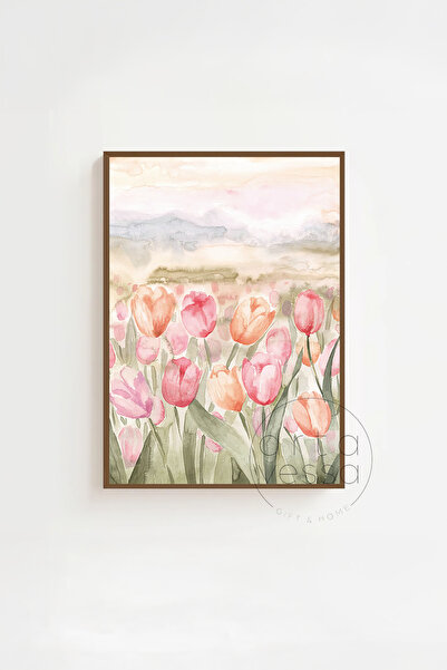 Artavessa 3 Parça Kahverengi Gerçek Ahşap Çerçeveli Tablo Seti - Model 6