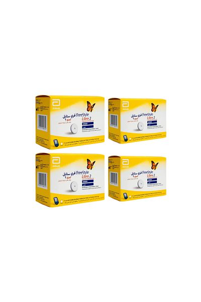 FreeStyle Libre مستشعر الجلوكوز Abbott Freestyle Libre 2 (عبوة من 4 قطع)