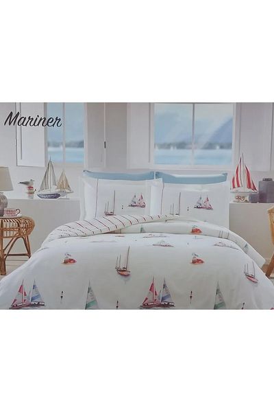 Özdilek Mariner Bed Sheet Elastic Duvet Cover Set Single