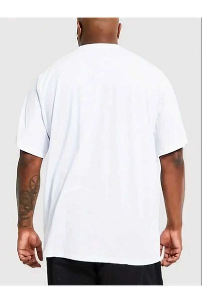 WOODROFFE Ανδρικό μπλουζάκι με στάμπα μινιλέτας Oversize Casual Boyfriend