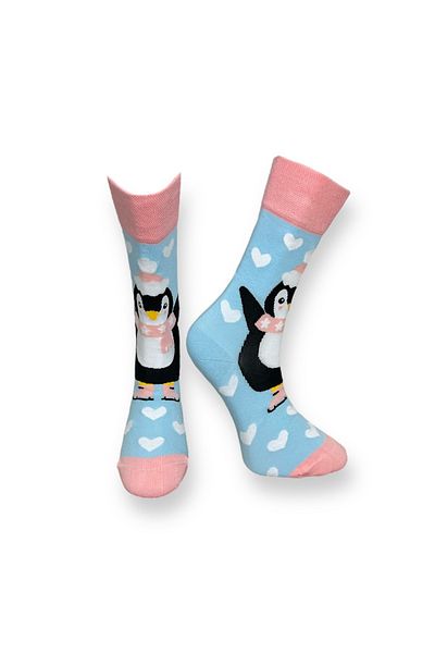 Mevo 3-Piece Unisex Flexible Moisturizing Cotton Colorful and Patterned Socks