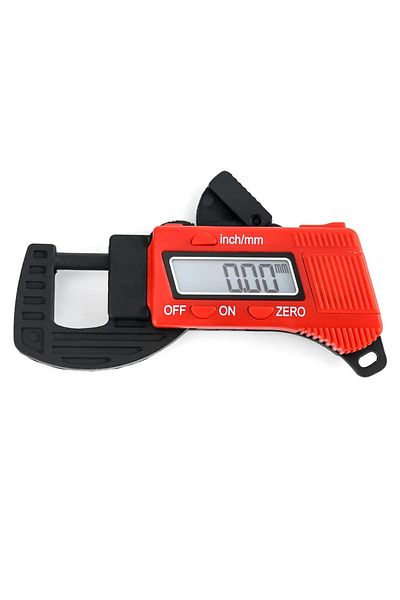 Monte Lua Digital Caliper Thickness Gauge, Varnished Caliper, Digital Display, For Measuring Paper, PU Leather, Sheet Metal