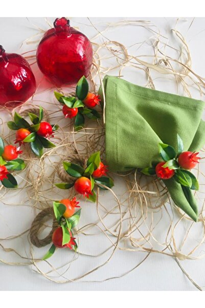 LİMOMİ Pomegranate Fruit Napkin Ring (6 Pieces)
