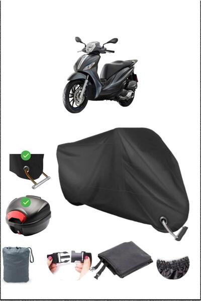 Breen Black Piaggio Medley 150 Rear Bag Lock Compatible Waterproof Canvas (Mo...