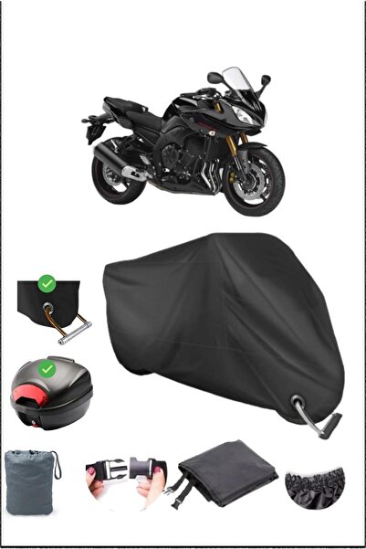 Breen أسود YAMAHA FAZER 8 قفل خلفي متوافق مع القماش المشمع المقاوم للماء (درا...