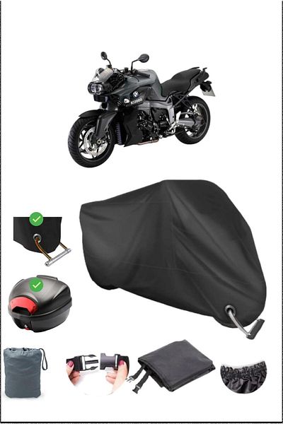 Breen أسود BMW K 1300 R قفل خلفي متوافق مع القماش المشمع المقاوم للماء (دراجة نارية)