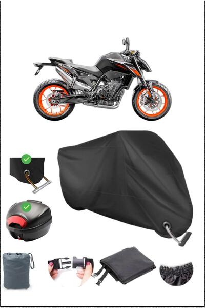 Breen قماش مشمع أسود مقاوم للماء متوافق مع قفل الحقيبة الخلفية من طراز ktm 79...