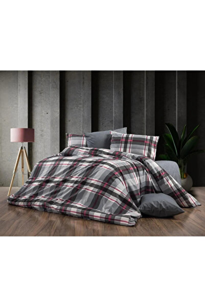 upmall طقم سرير مزدوج - قطن طبيعي فاخر ومتين - ناعم قابل للتنفس (قطعة واحدة)