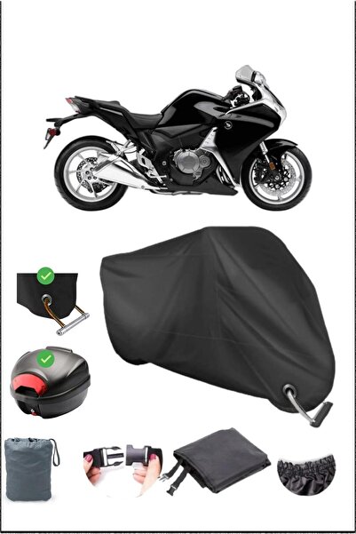 Breen Black Honda Vfr 1200 F Rear Bag Lock Compatible Waterproof Canvas (Moto...