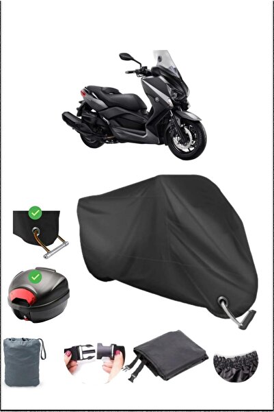Breen أسود لـ YAMAHA X-MAX 400 ABS قفل خلفي متوافق مع القماش المشمع المقاوم ل...