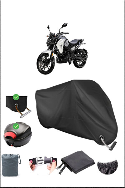 Breen Black Sym Nh X 125 Rear Bag Lock Compatible Waterproof Canvas (Motorcycle)