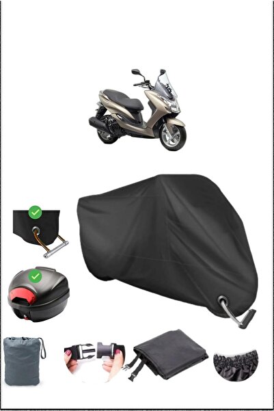 Breen Black Yamaha Majesty 125 Rear Bag Lock Compatible Waterproof Canvas (Mo...