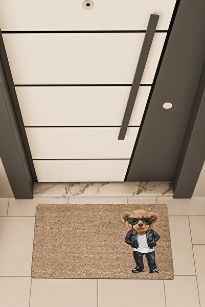 Dormot Home Υψηλής ποιότητας ψηφιακή εκτύπωση σε καφέ χρώμα, κομψό χαλάκι πόρ...