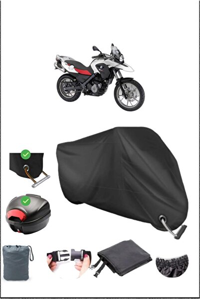 Breen أسود BMW G 650 GS قفل خلفي متوافق مع القماش المشمع المقاوم للماء (دراجة...