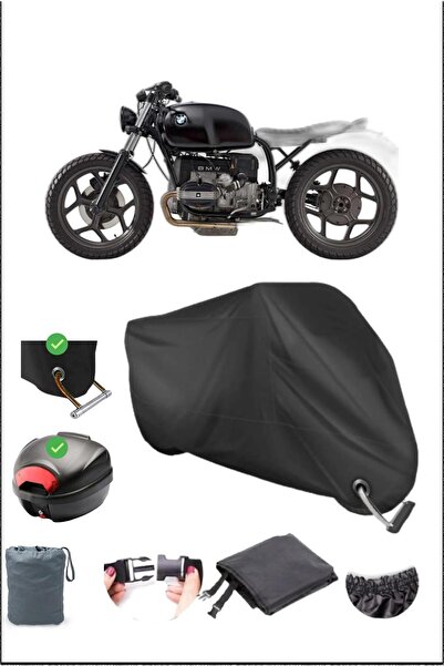 Breen قفل خلفي أسود لسيارة BMW R 65 متوافق مع القماش المشمع المقاوم للماء (در...