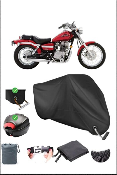 Breen Black Honda Cmx 250 Rebel Rear Bag Lock Compatible Waterproof Canvas (M...