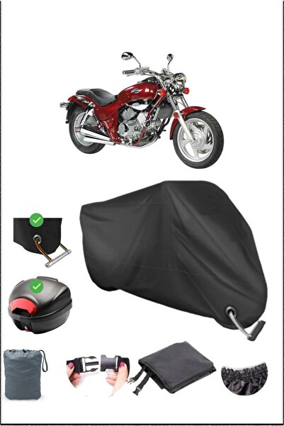 Breen Black Kymco Venox 250 Rear Bag Lock Compatible Waterproof Canvas (Motor...