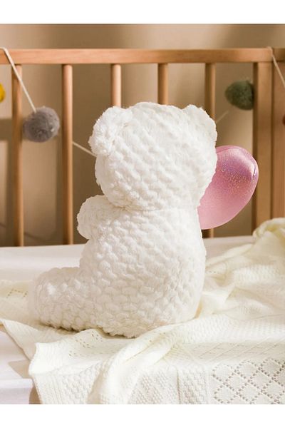 LC Waikiki LCW Ecru Teddy Bear Figura Umplută Pernă de pluș pentru bebeluși 36 Cm