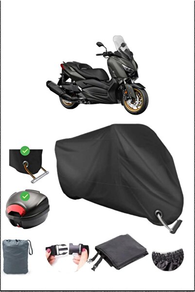 Breen Black Yamaha X-Max 400 Tech Max Rear Bag Lock Compatible Waterproof Can...