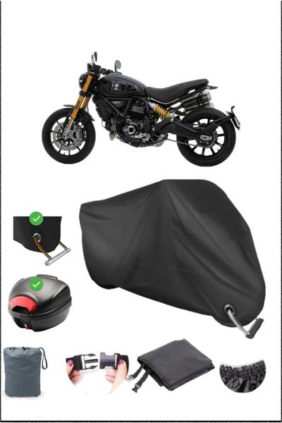 Breen أسود DUCATI SCRAMBLER 1100 SPORT PRO قفل خلفي متوافق مع القماش المشمع ا...