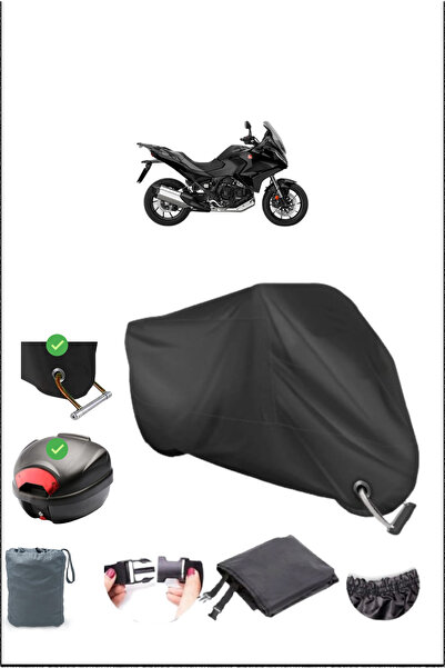 Breen Black Honda Nt 1100 Dct Rear Bag Lock Compatible Waterproof Canvas (Mot...