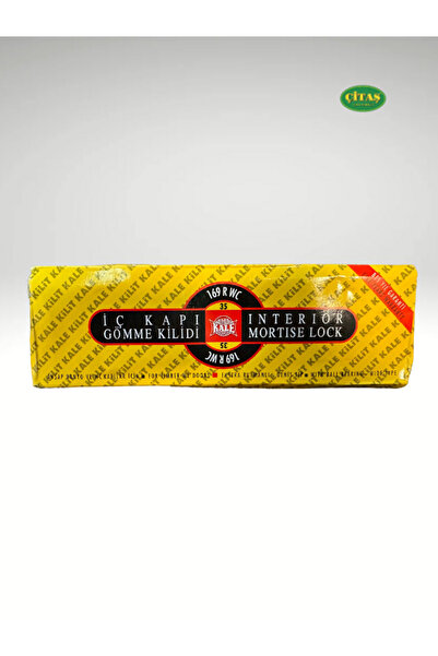 ÇİTAŞ KALE SARI AYNA 169R WC 35 MM KAPI KİLİDİ BİLYELİ SİYAH KASA