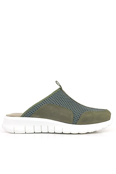 Shoes Center Χακί Πράσινη Άμμος - Ιατρικές Αθλητικές Παντόφλες Comfort Sole