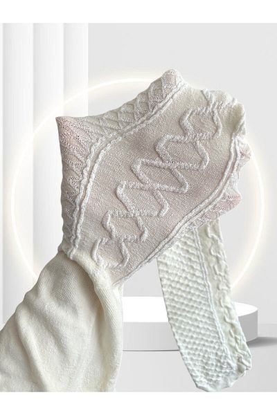 İntive Lingerie Чорапогащи Almira 150 Den с памучен плат и шарки в цвят ванилия