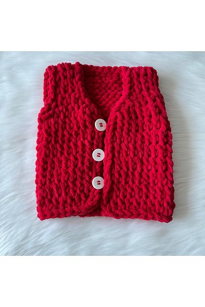 Home Hand Knitted Puffy Baby & Kids Vest