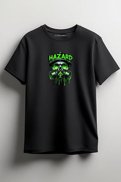 Merch&ice Μπλουζάκι Unisex με στάμπα Hazard Skeleton
