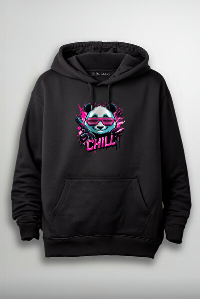 Merch&ice Chill Panda sa pištoljem Štampano unisex dukserica