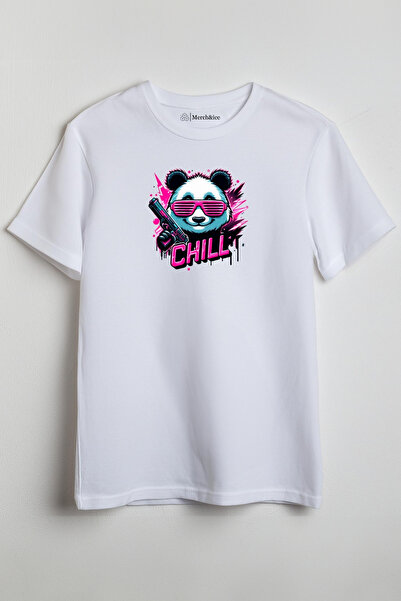 Merch&ice Hladna panda sa pištoljem Štampano unisex T-shirt