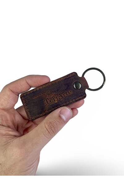 Genuine Leather Keychain, Leather Car Keychain, Leather Keychain, Keychain with Logo