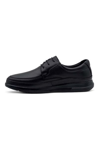 Voyager 4325 PANTOFI COMFORT BĂRBAȚI DIN PIELE GENUINE NEGRE