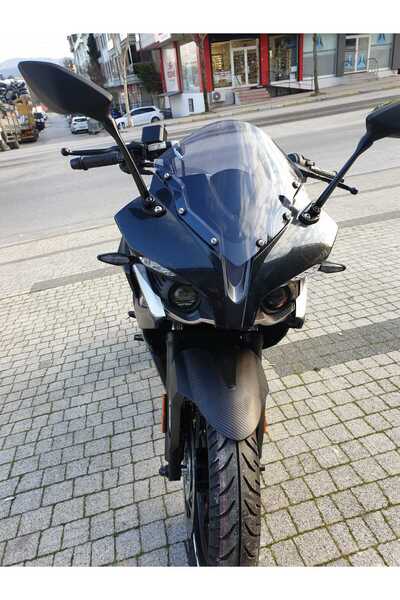 MOTOCAM Pulsar RS 200 Siperlik Ön Cam 2015-2025 Model 33cm Füme Renkli 4mm KI...