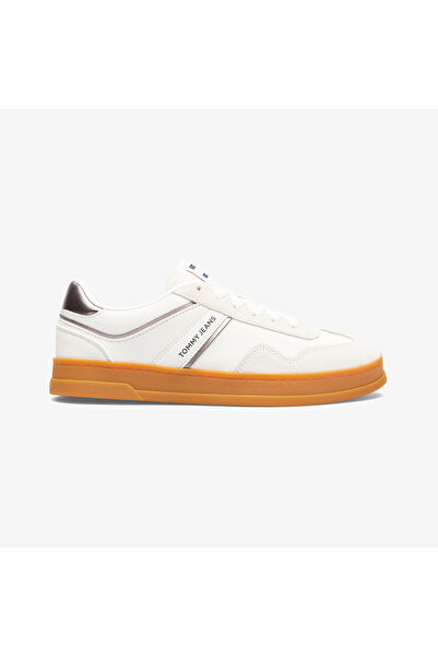Tommy Hilfiger Beyaz - Gümüş Kadın Sneaker EN0EN02612TRH