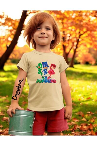 oneagılyazı Tricou supradimensionat pentru fete cu imprimeu Pj Masks