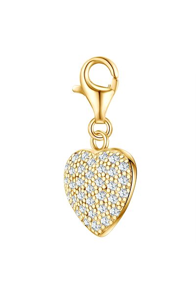 Rafaela Donata Silbercharm Charm Sterling Silber gelbgold Zirkonia weiß