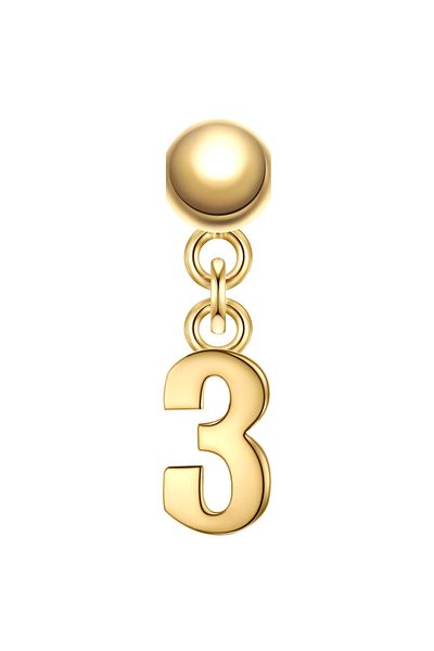 Glanzstücke München Silbercharm Charm Sterling Silber gelbgold